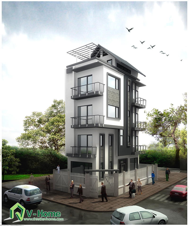 thiết kế nhà liền kề, nhà lô phố