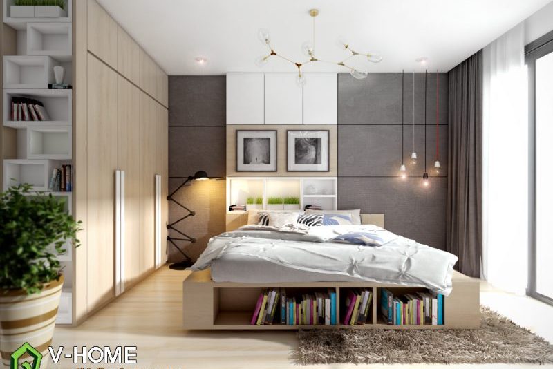 Thiết kế nội thất phòng ngủ nhỏ 15m2 - chị Linh - Hoa Lư