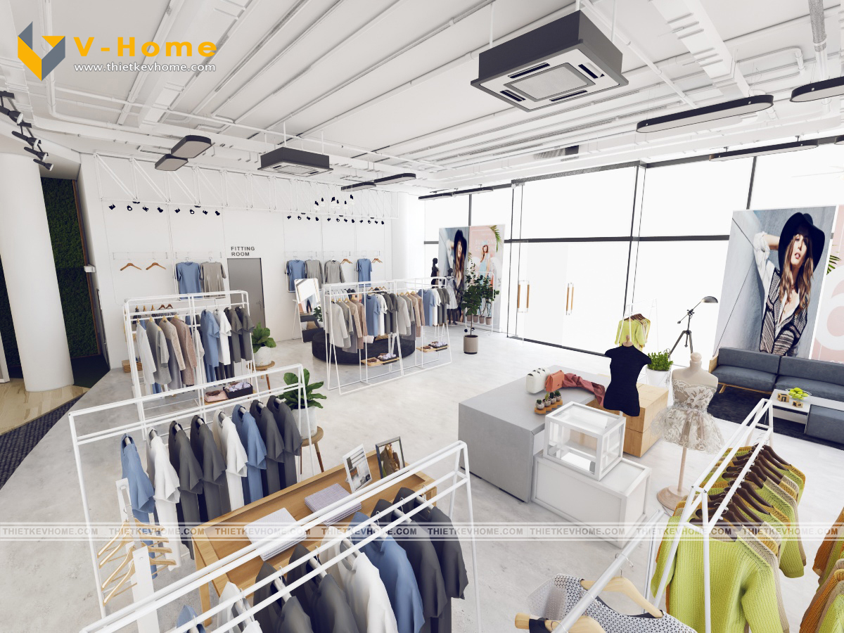 Thiết kế nội thất cửa hàng thời trang H&M - Thái Nguyên